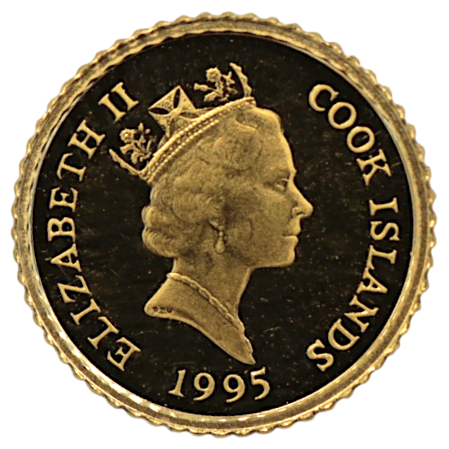 クック島 4ドル金貨 1995年 イルカ エリザベス2世