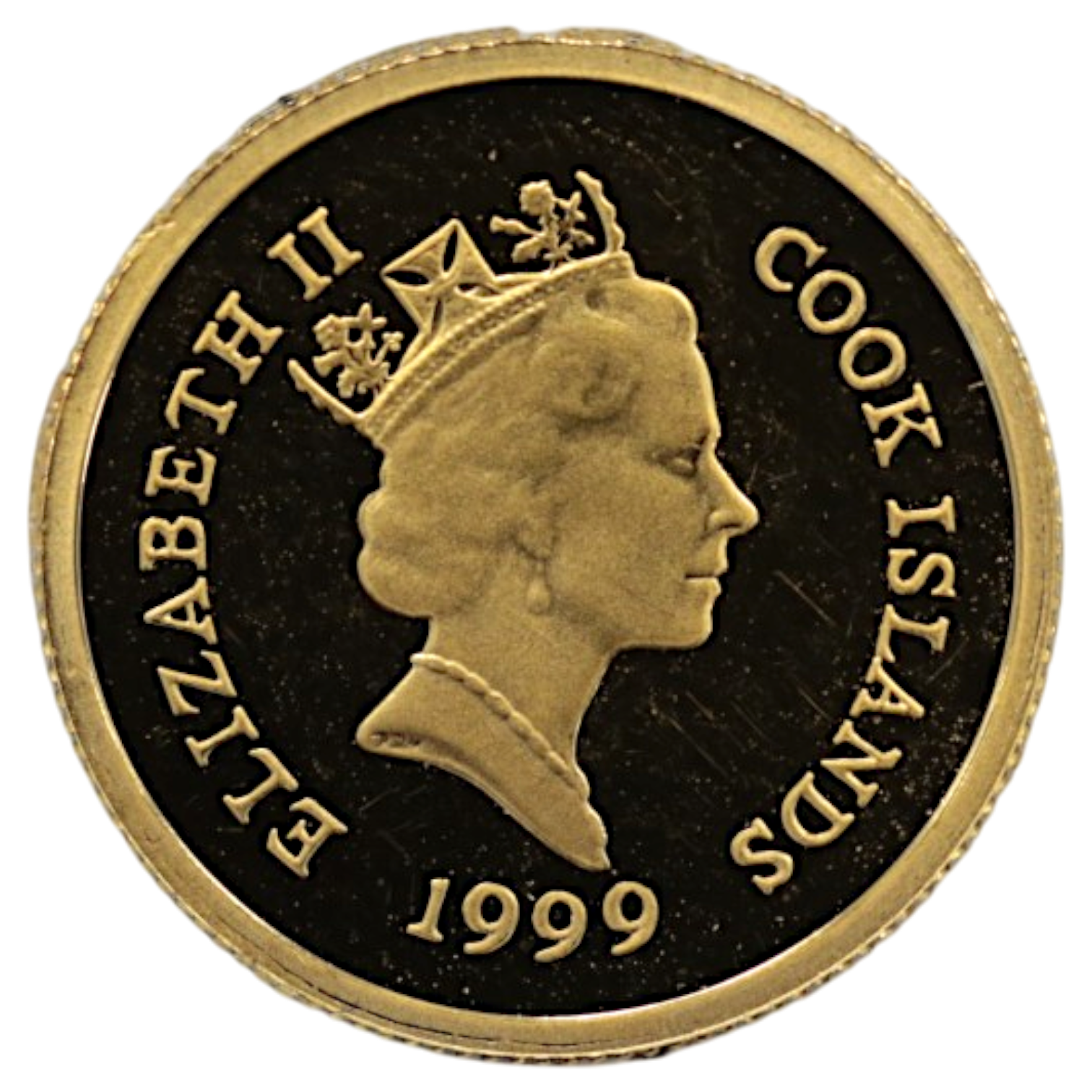 クック島 5ドル金貨 1999年 イルカ エリザベス2世