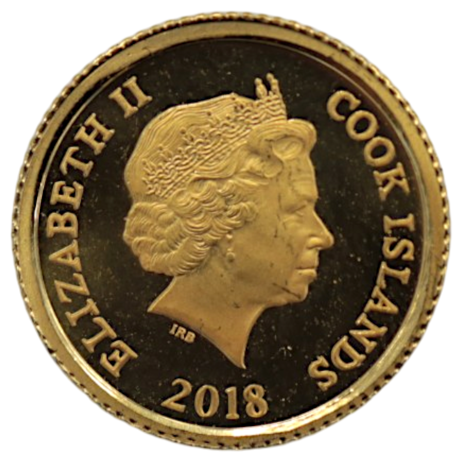 クック島 4ドル金貨 2018年 イルカ エリザベス2世