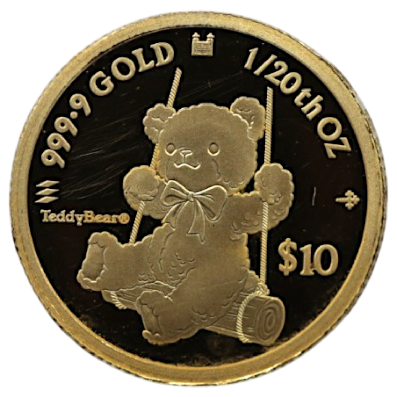 クック島 10ドル金貨 2025年 テディベア チャールズ3世