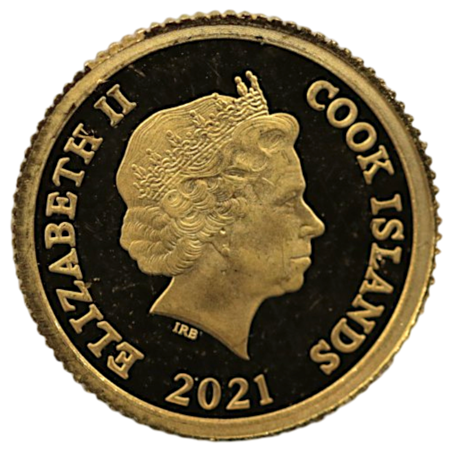 クック島 4ドル金貨 2021年 イルカ エリザベス2世