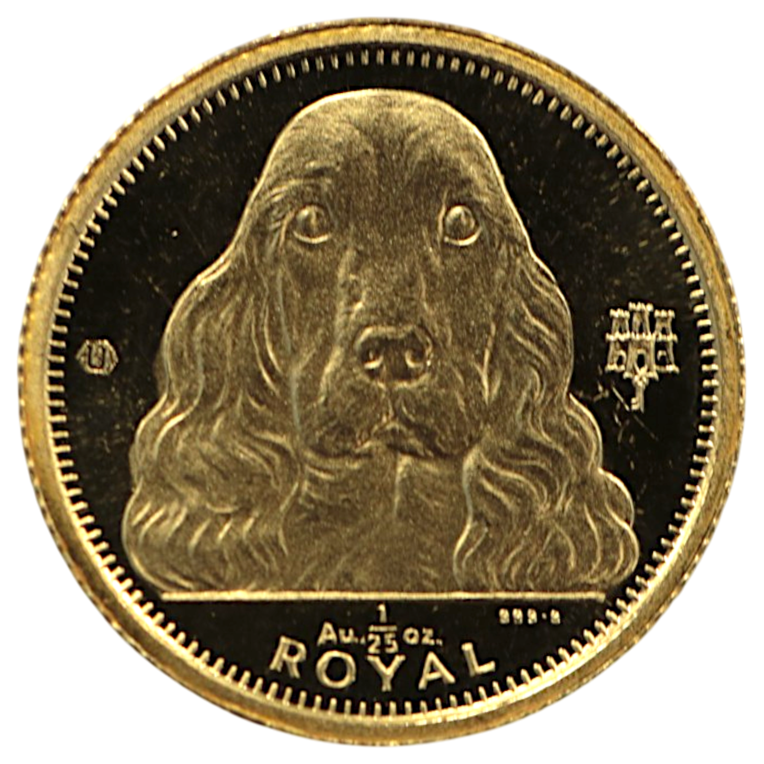 ジブラルタル 1/25オンス ロイヤル金貨 1992年 犬