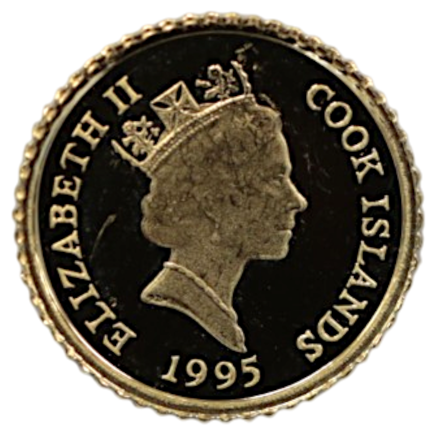 クック島 4ドル金貨 1995年 イルカ エリザベス2世