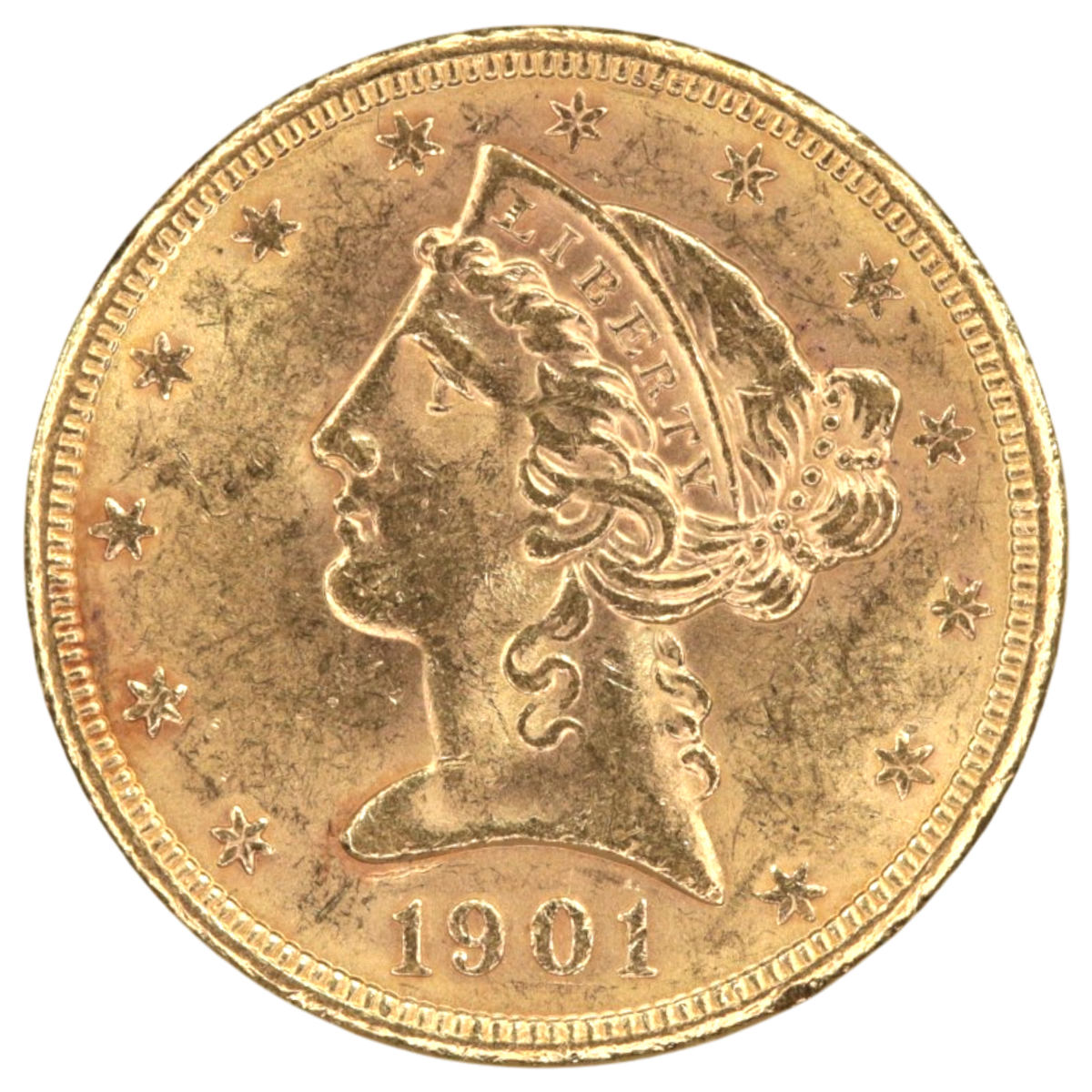 アメリカ 5ドル金貨 1901年