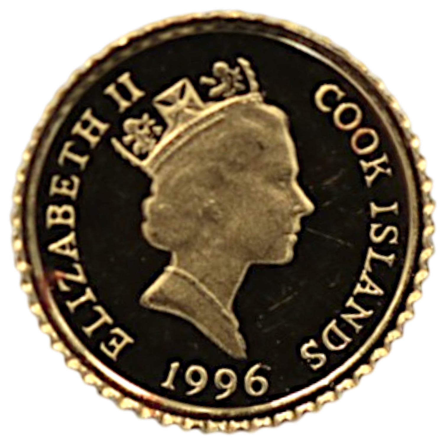 クック島 4ドル金貨 1996年 白熊の親子 エリザベス2世