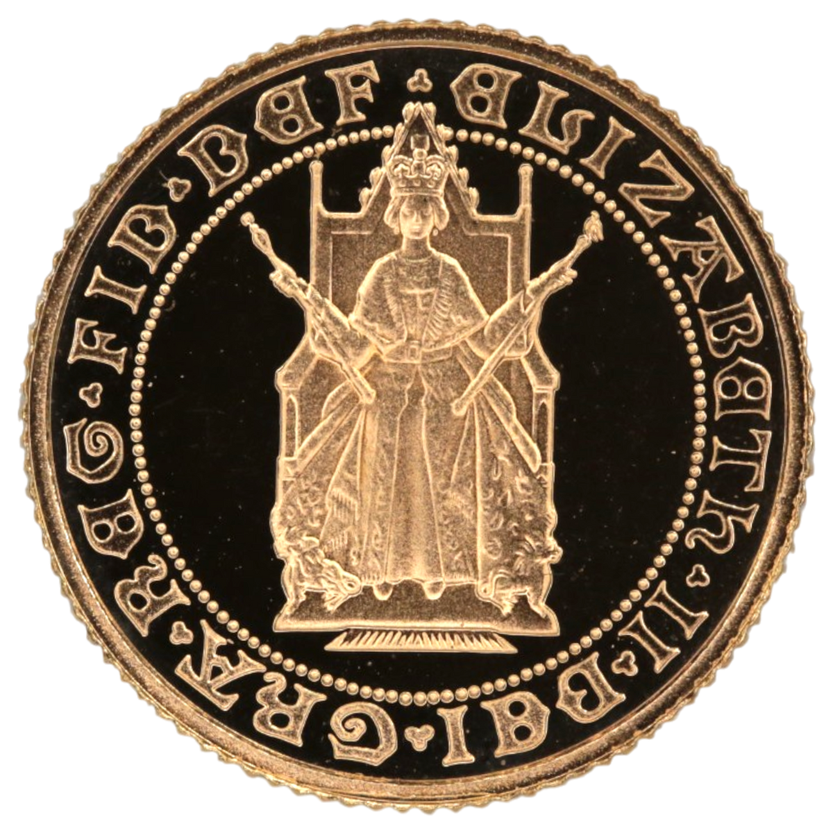 イギリス 1/2ソヴリン金貨 1989年