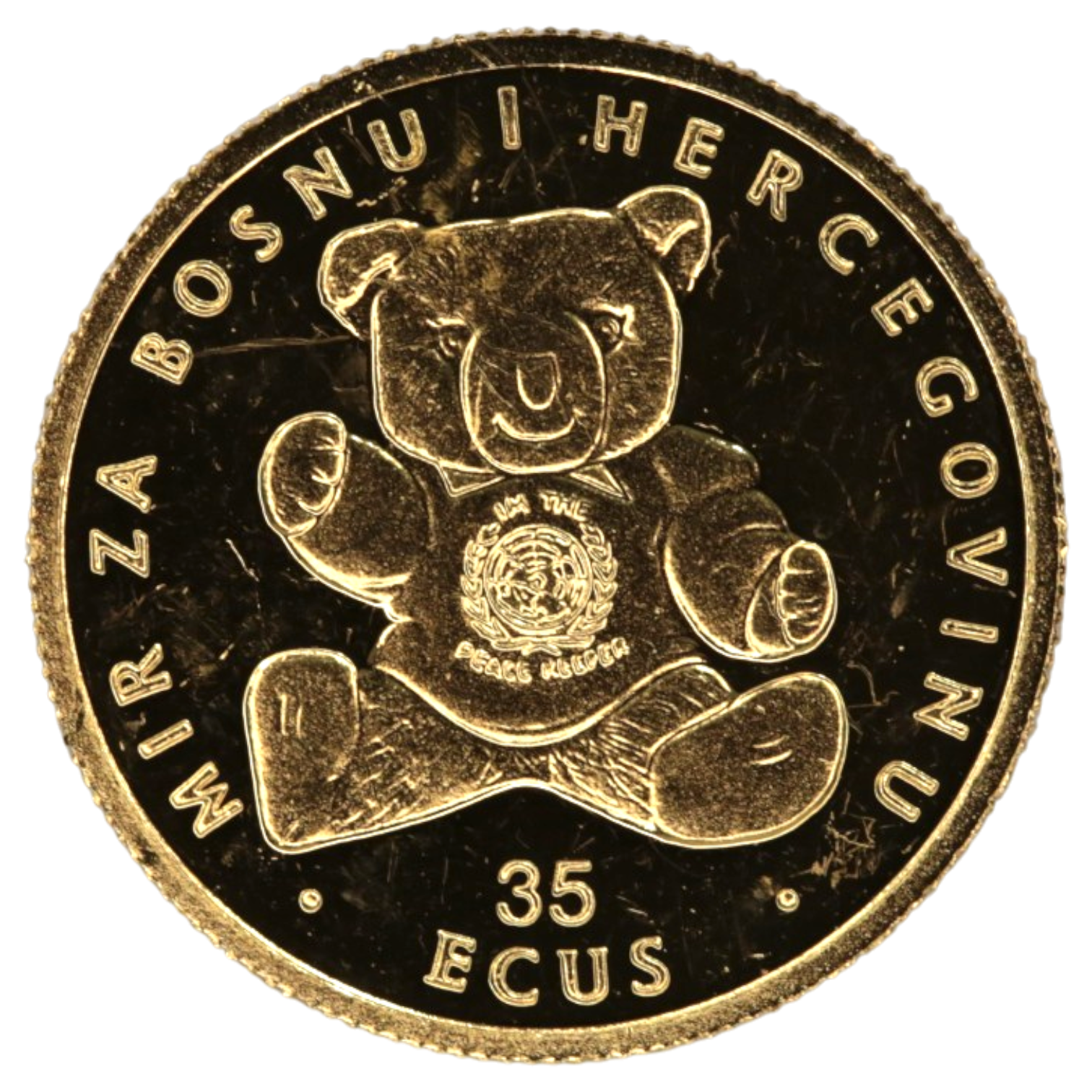 ボスニアヘルツェゴビナ 35エスクード金貨 1995年 テディベア