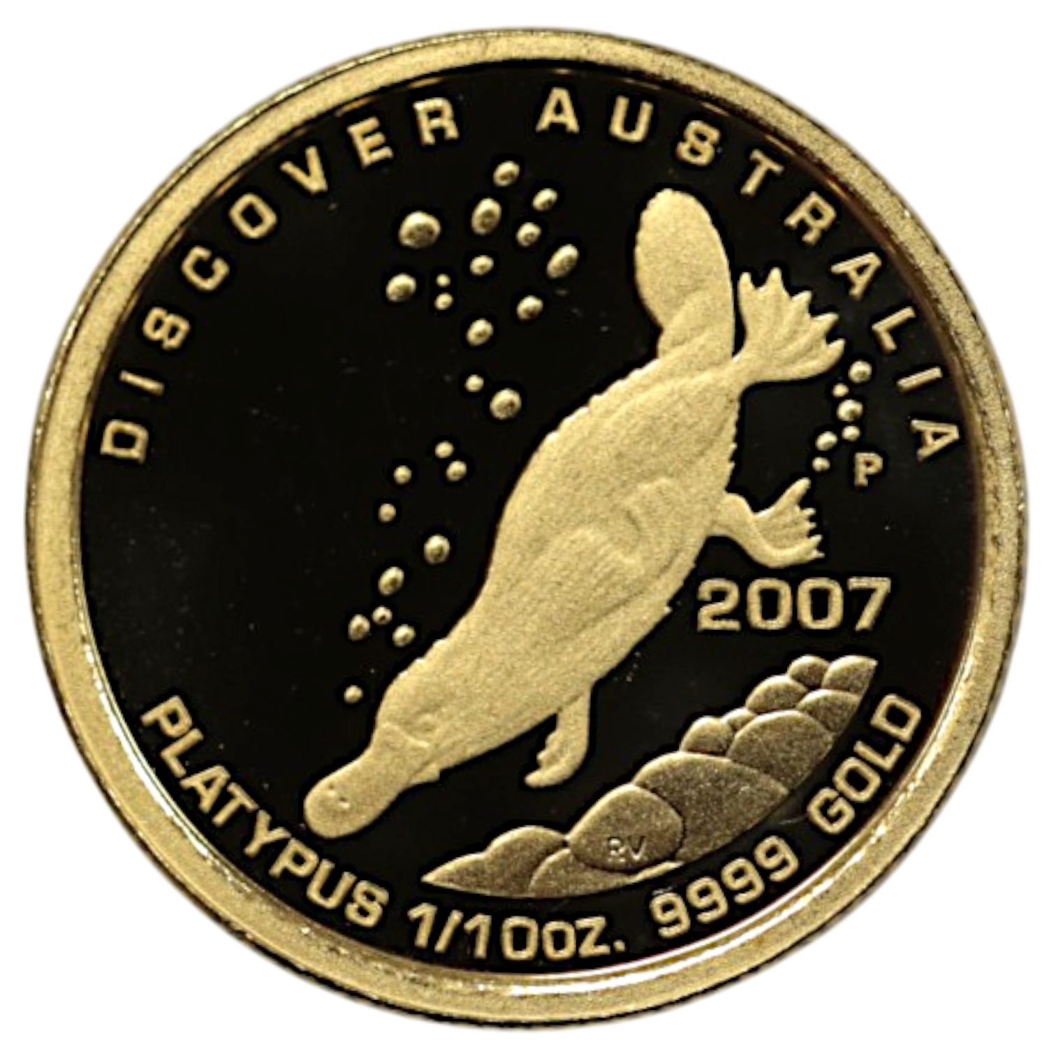 オーストラリア 15ドル金貨 2007年 カモノハシ エリザベス2世