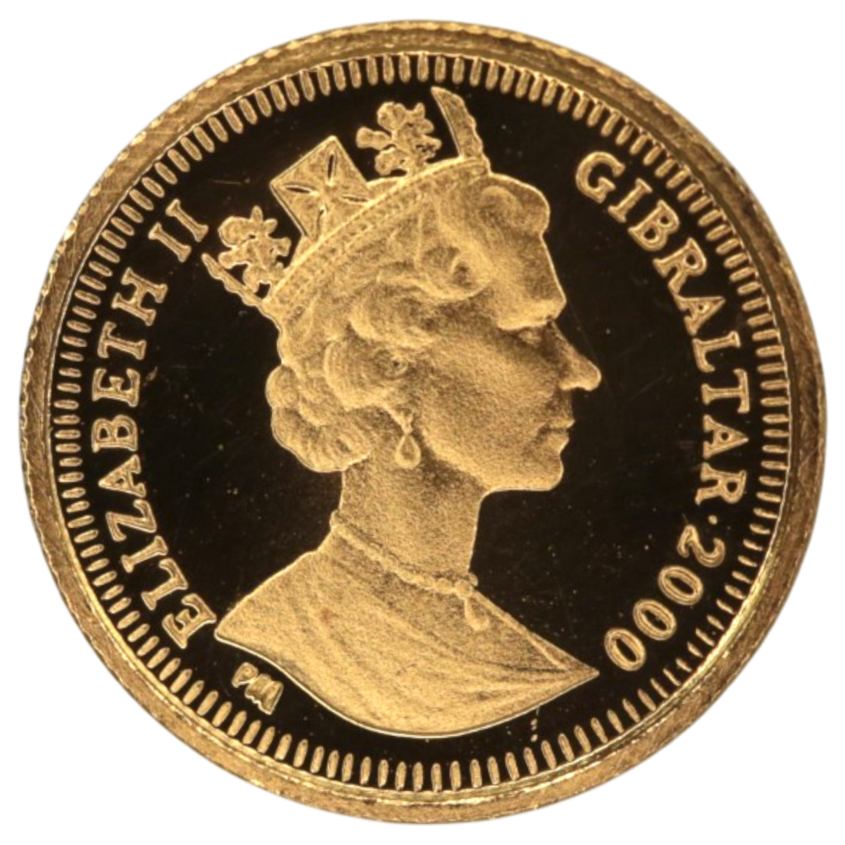 ジブラルタル 1/25ロイヤル金貨 2000年 エンジェル
