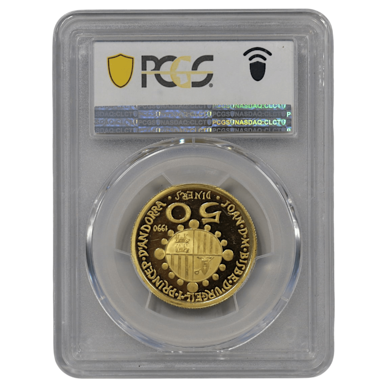 アンドラ 50ダイナー金貨 1990年 サグラダ・ファミリア アントニ・ガウディ PCGS PR64DCAM - NJ BUYER'S MARKETPLACE