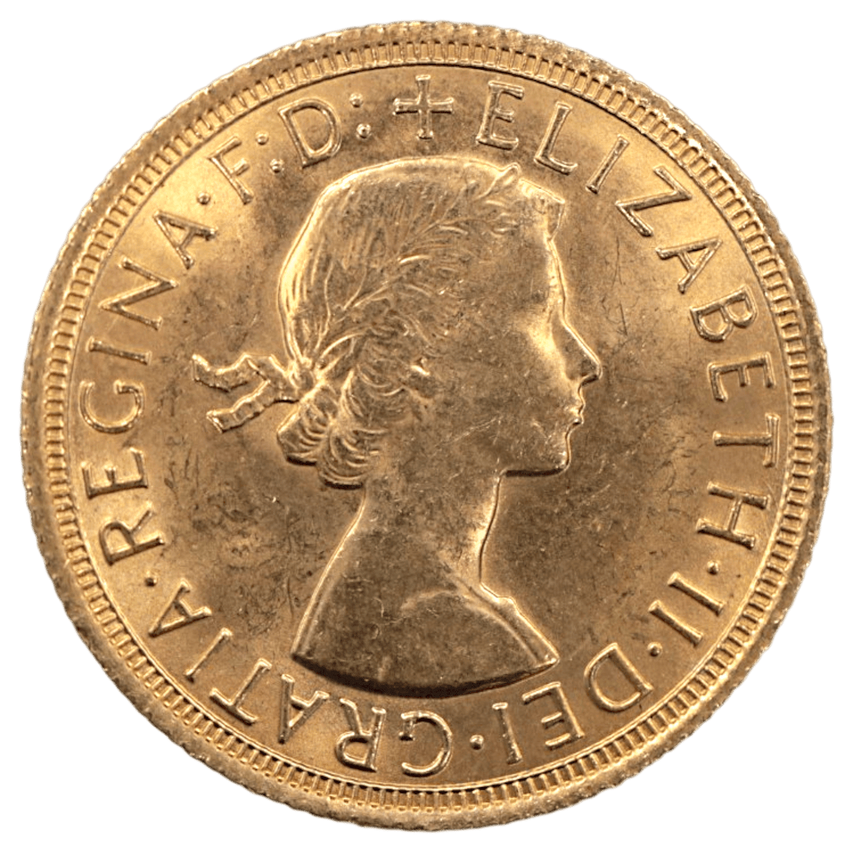イギリス ソブリン金貨 1968年 ロンドン鋳 エリザベス2世 ヤングヘッド - NJ BUYER'S MARKETPLACE