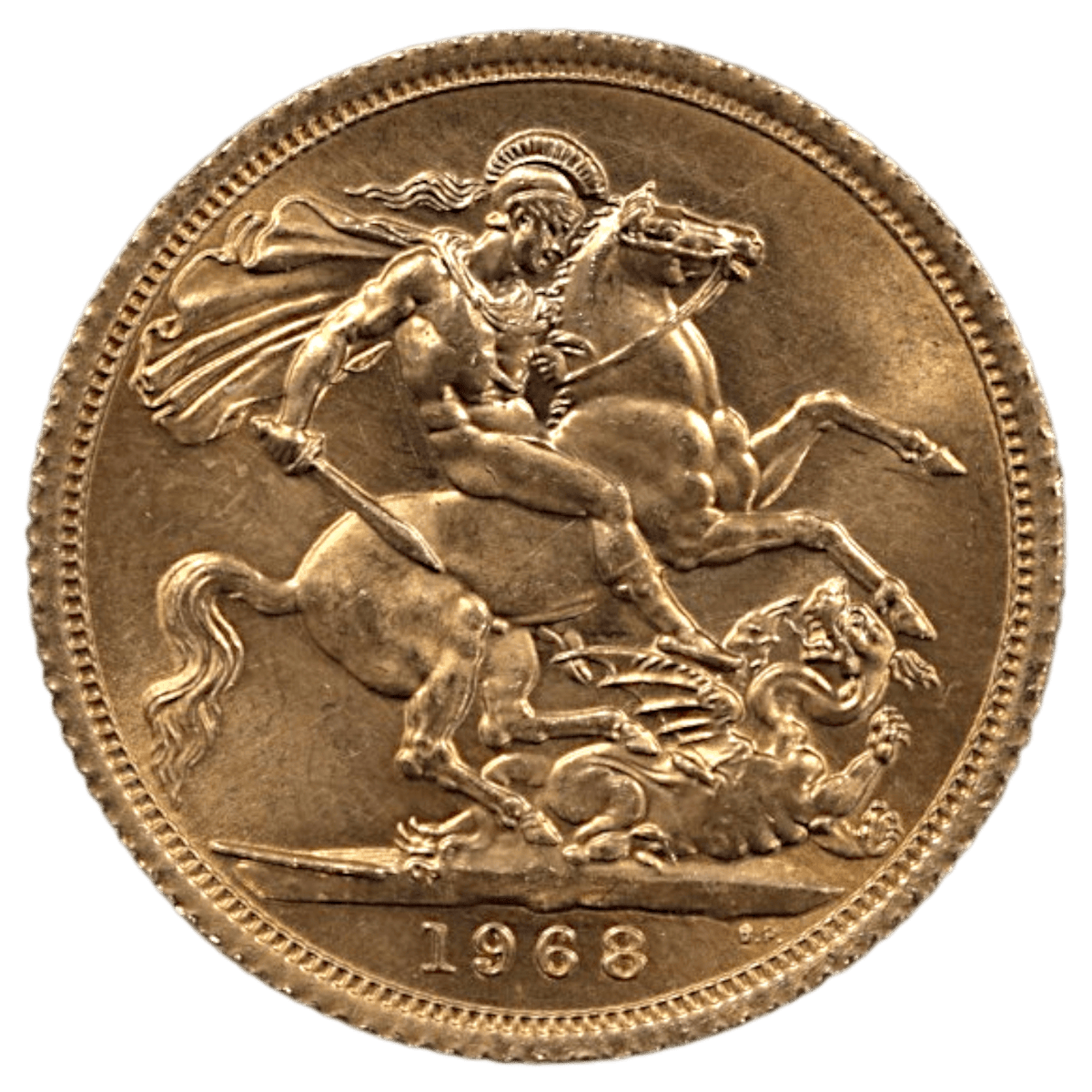 イギリス ソブリン金貨 1968年 ロンドン鋳 エリザベス2世 ヤングヘッド - NJ BUYER'S MARKETPLACE