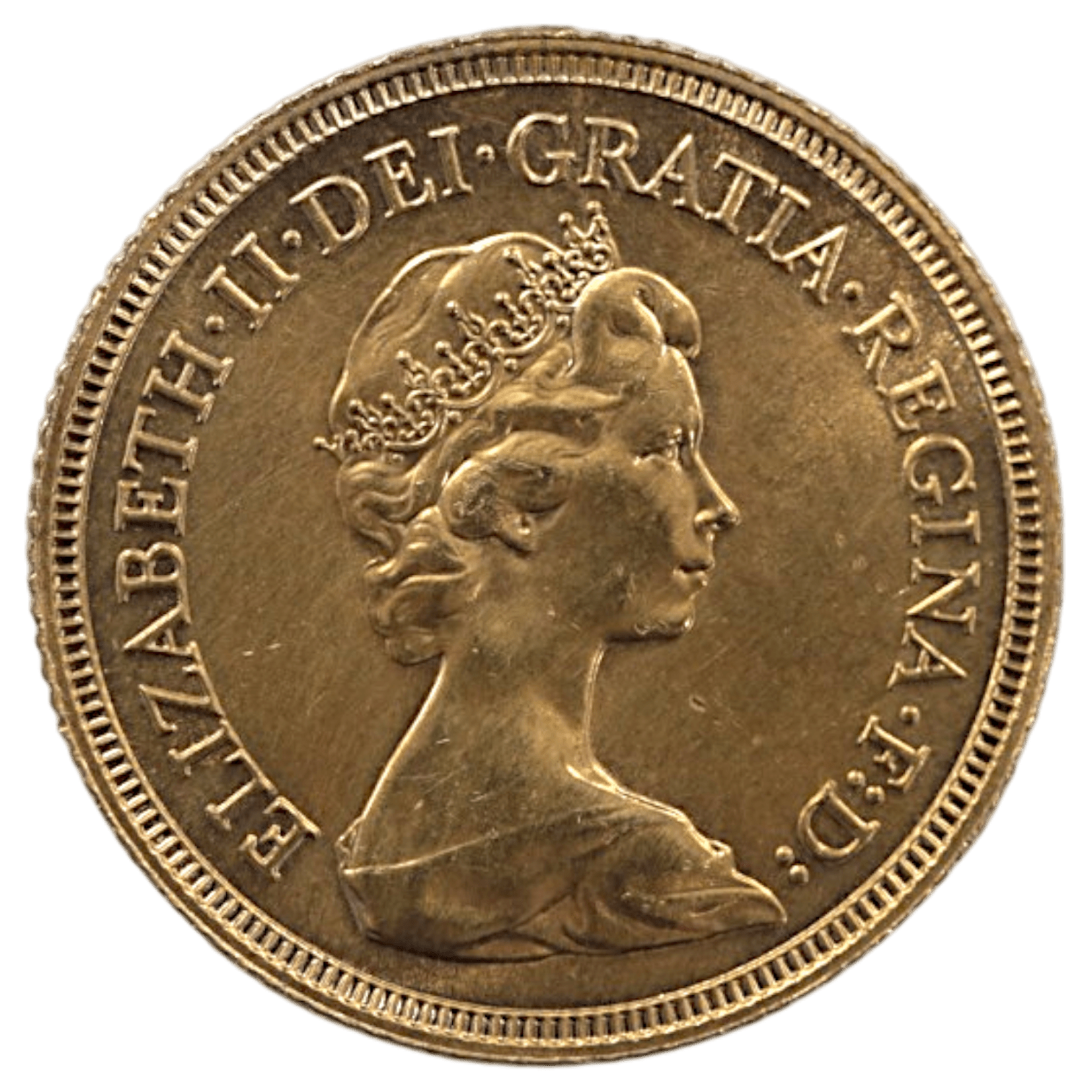 イギリス ソブリン金貨 1981年 ロンドン鋳 エリザベス2世 第2肖像 - NJ BUYER'S MARKETPLACE