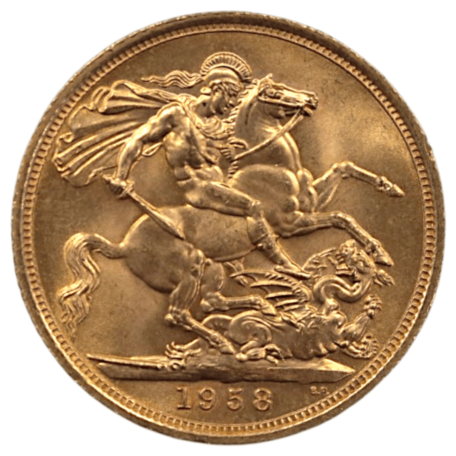イギリス ソブリン金貨 1958年 ロンドン鋳 エリザベス2世 ヤングヘッド - NJ BUYER'S MARKETPLACE