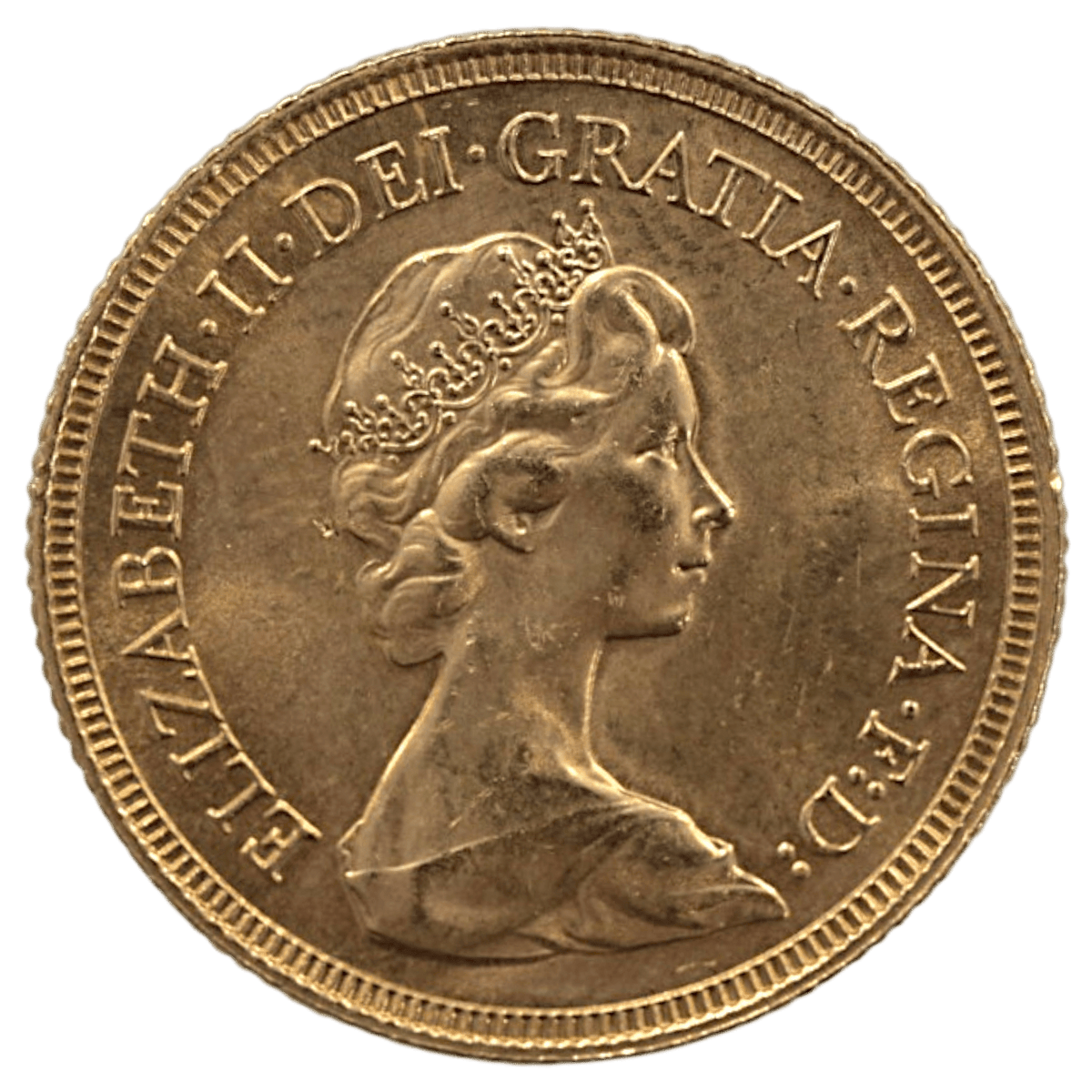 イギリス ソブリン金貨 1981年 ロンドン鋳 エリザベス2世 第2肖像 - NJ BUYER'S MARKETPLACE
