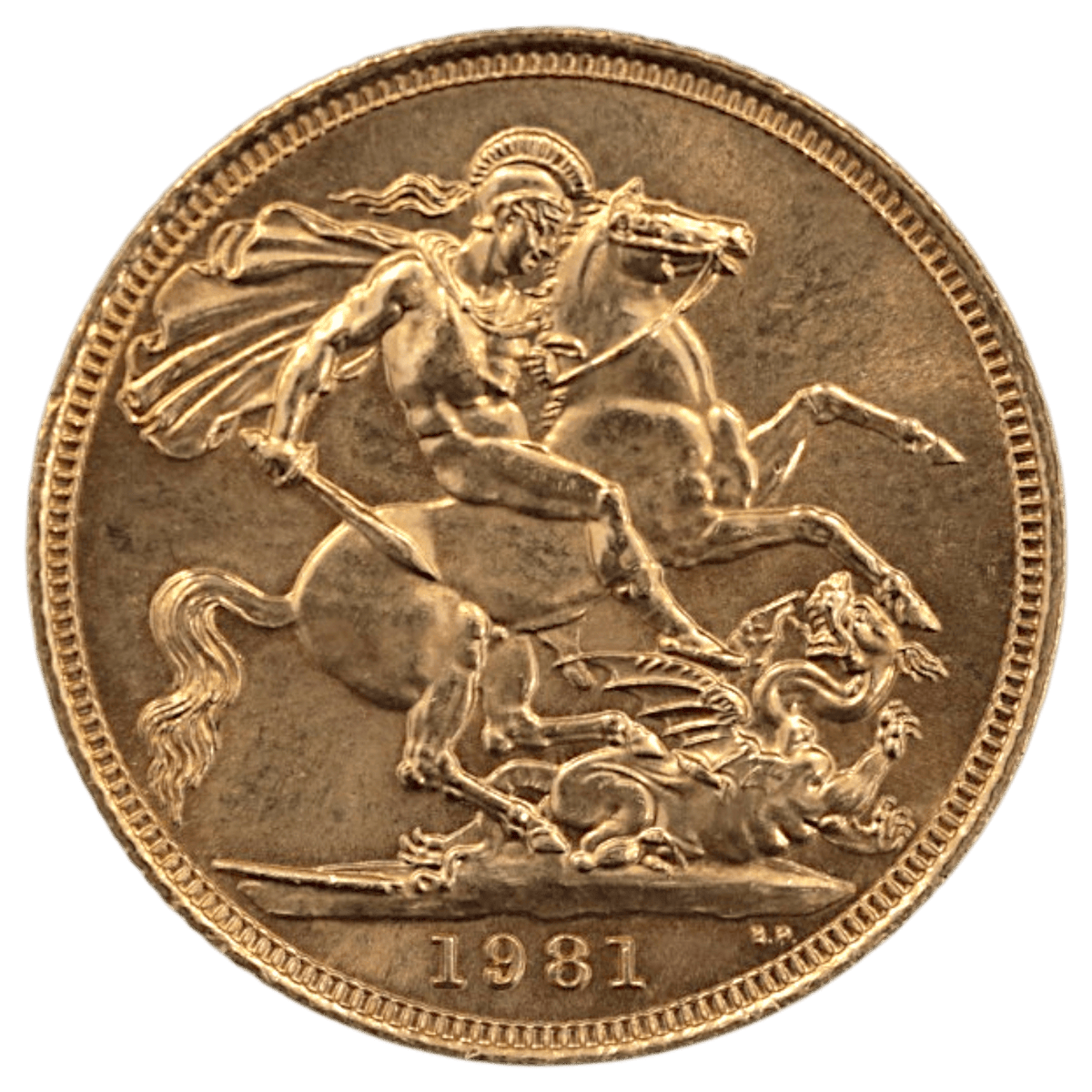 イギリス ソブリン金貨 1981年 ロンドン鋳 エリザベス2世 第2肖像 - NJ BUYER'S MARKETPLACE