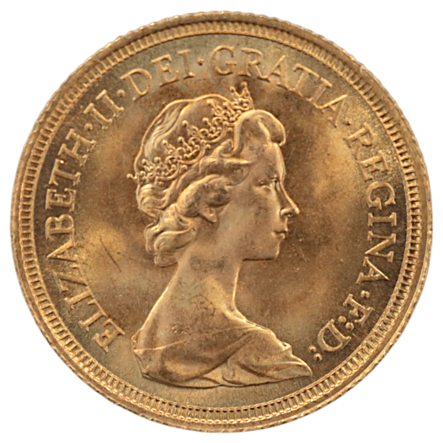 イギリス ソブリン金貨 1974年 ロンドン鋳 エリザベス2世 第2肖像 - NJ BUYER'S MARKETPLACE