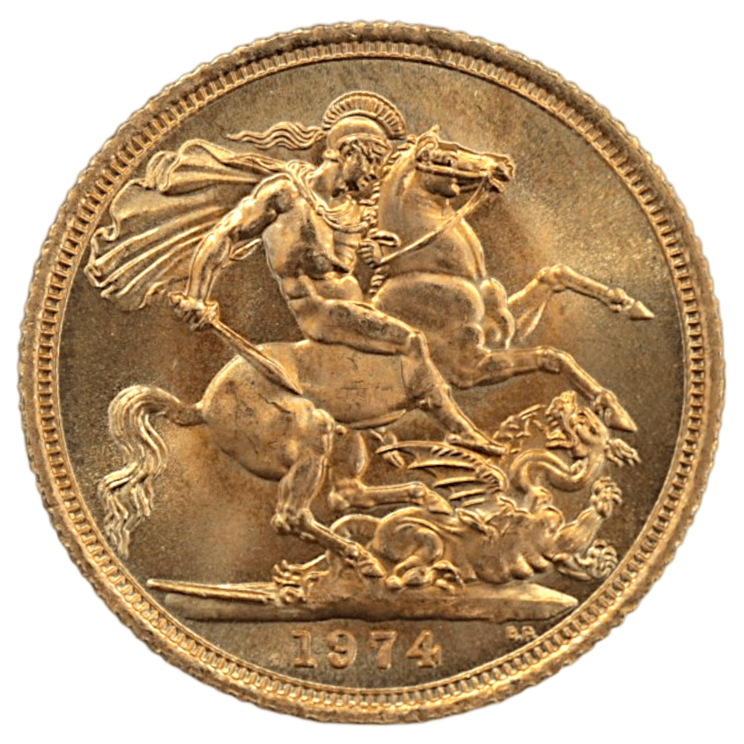 イギリス ソブリン金貨 1974年 ロンドン鋳 エリザベス2世 第2肖像 - NJ BUYER'S MARKETPLACE