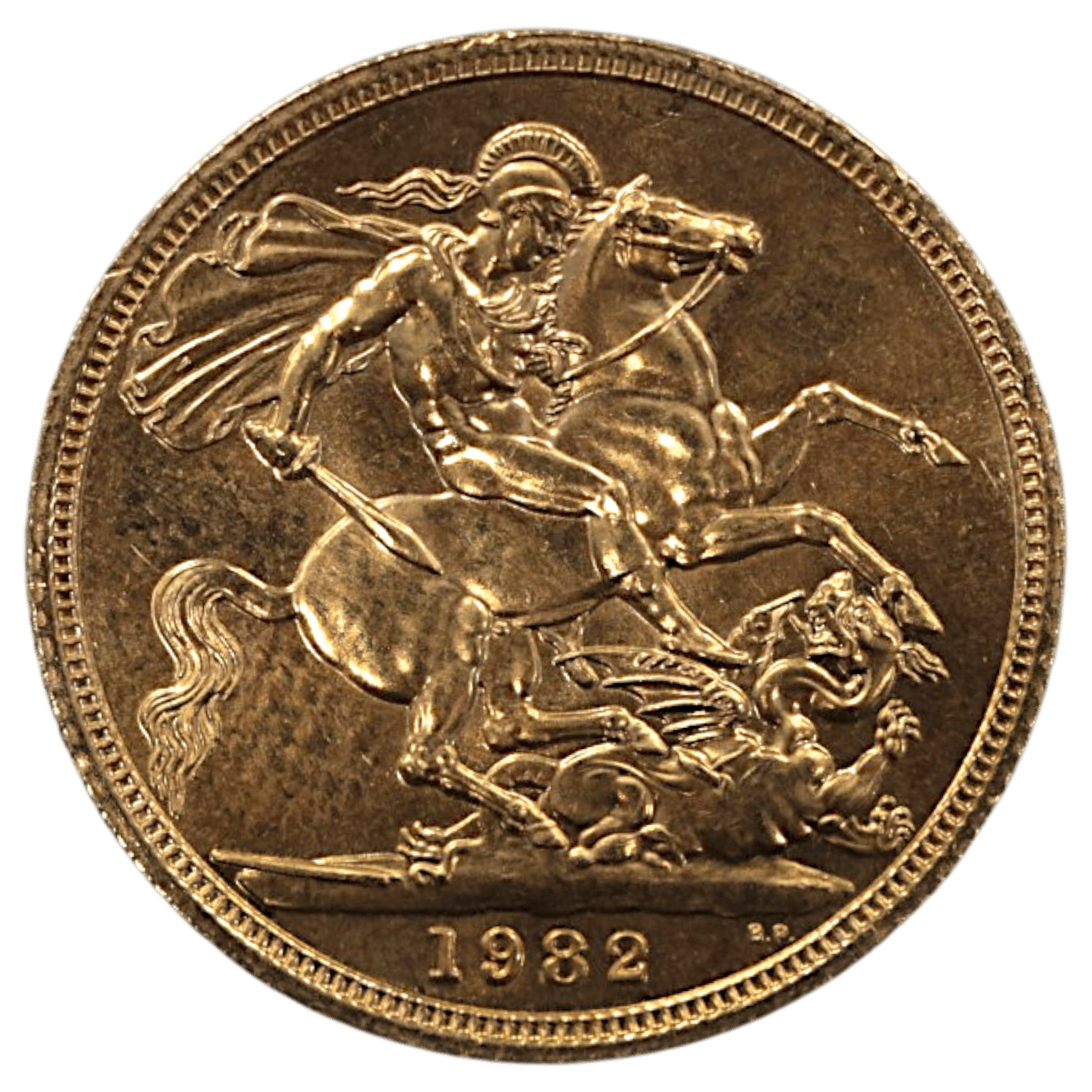 イギリス ソブリン金貨 1982年 ロンドン鋳 エリザベス2世 第2肖像 - NJ BUYER'S MARKETPLACE