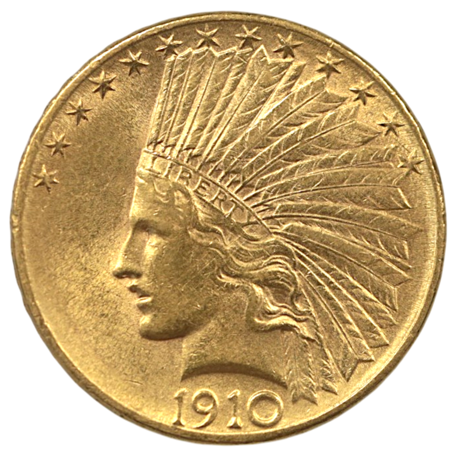 アメリカ 10ドル金貨 1910年 フィラデルフィア鋳 インディアン