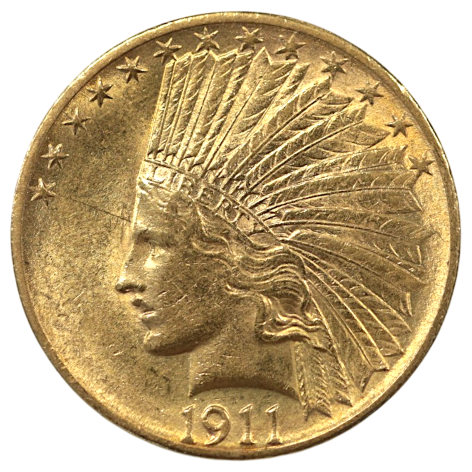 アメリカ 10ドル金貨 1911年 フィラデルフィア鋳 インディアン