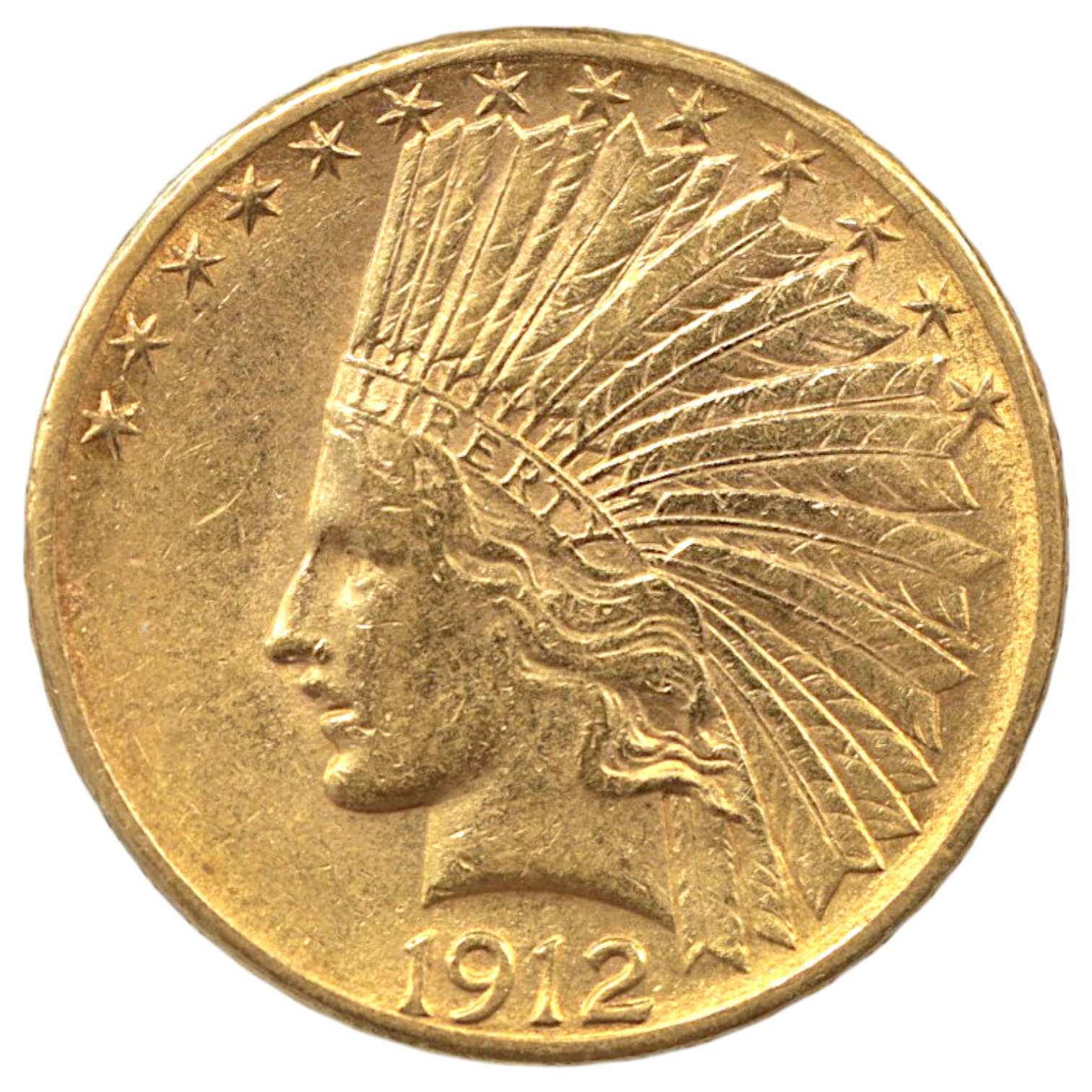 アメリカ 10ドル金貨 1912年 サンフランシスコ鋳 インディアン