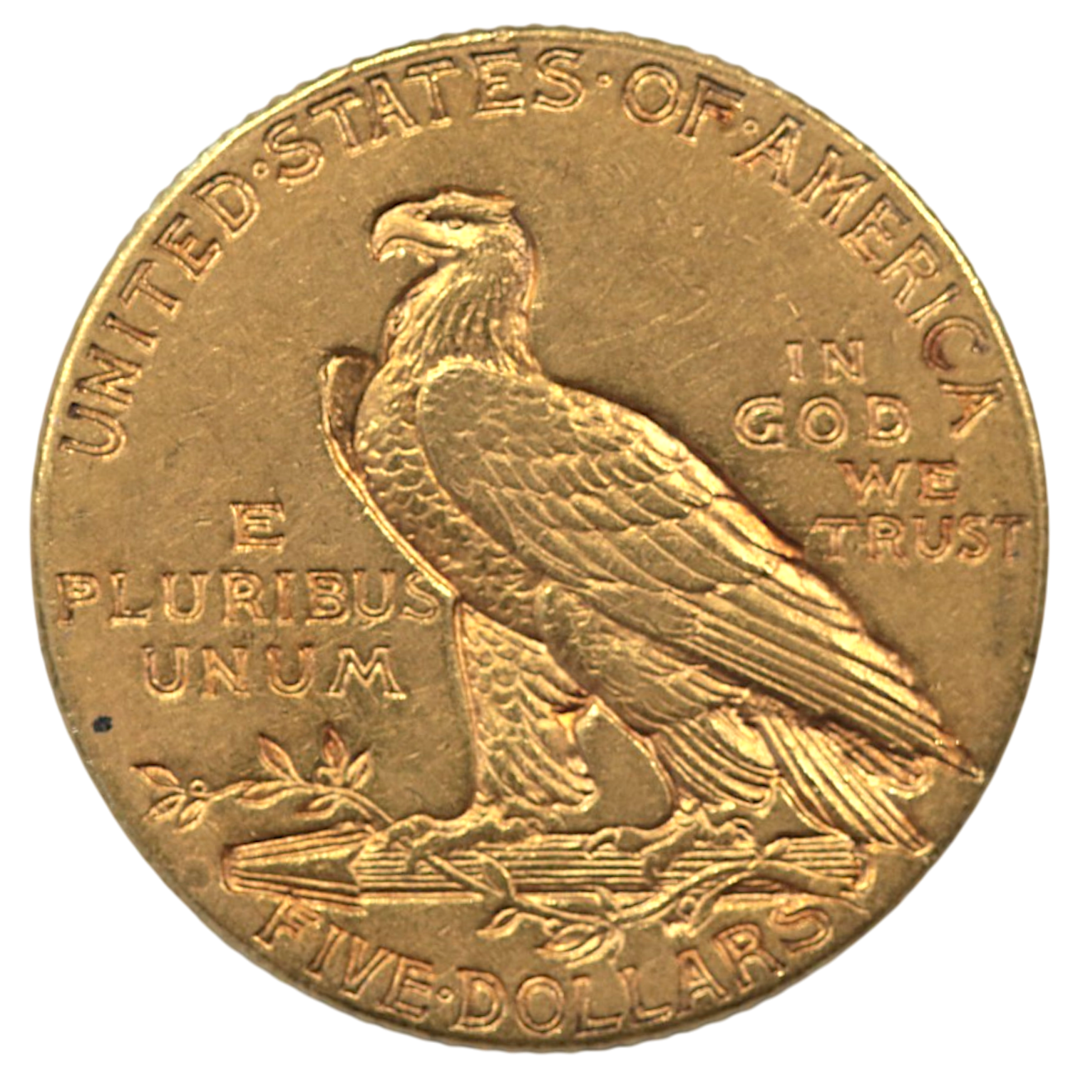 アメリカ 5ドル金貨 1916年 サンフランシスコ鋳 インディアン