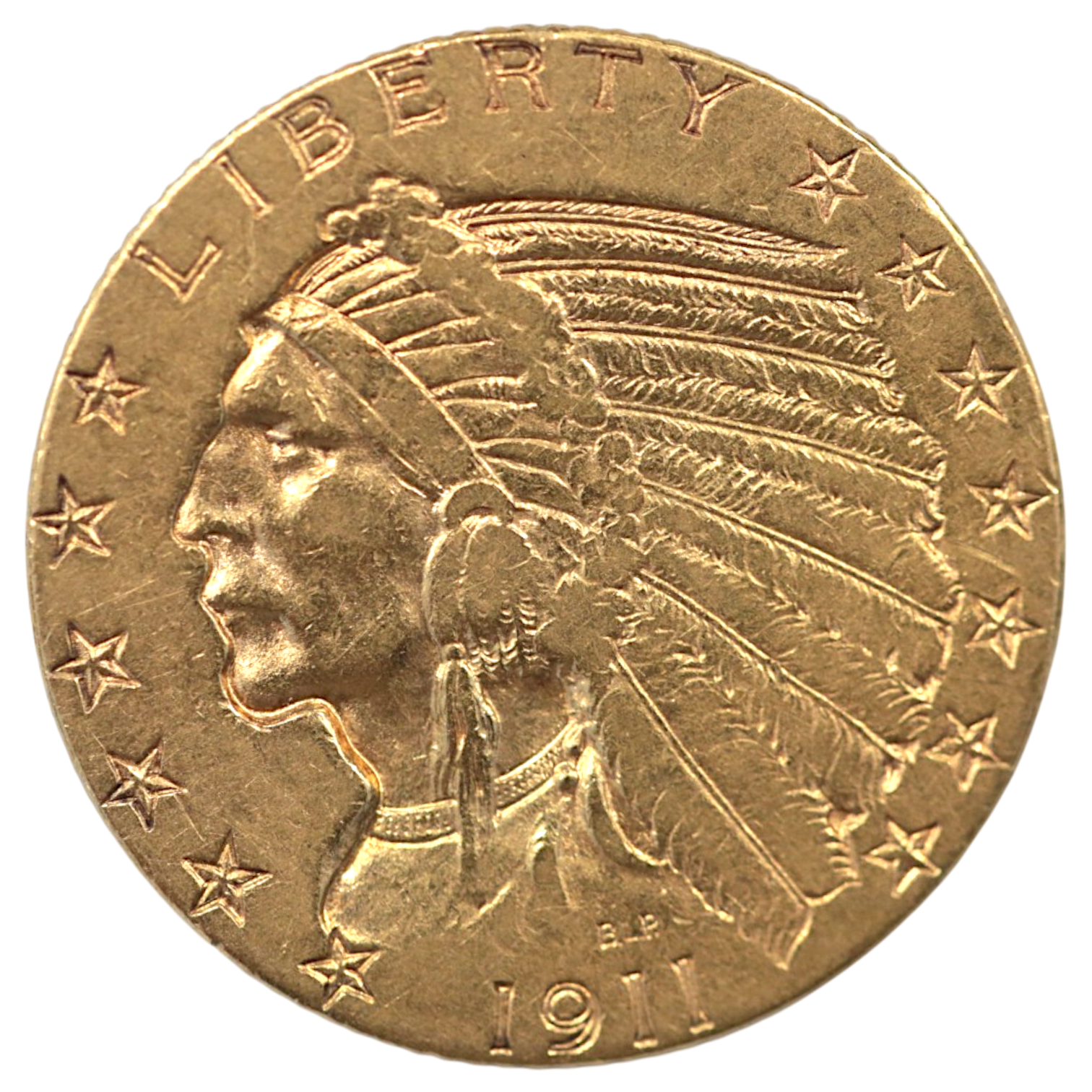 アメリカ 5ドル金貨 1911年 フィラデルフィア鋳 インディアン