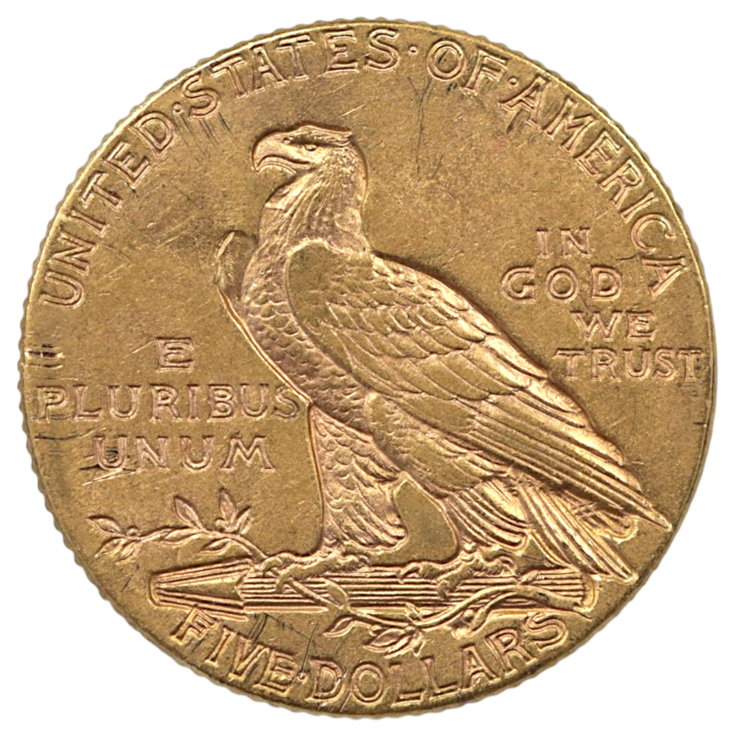 アメリカ 5ドル金貨 1909年 フィラデルフィア鋳 インディアン