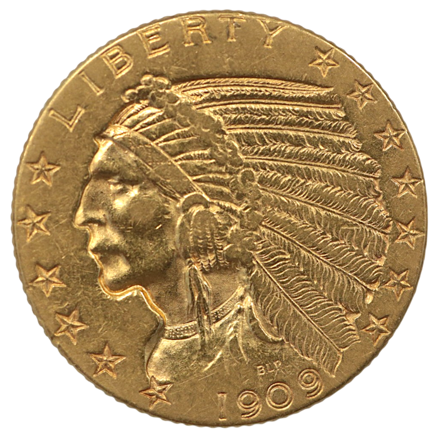 アメリカ 5ドル金貨 1909年 フィラデルフィア鋳 インディアン