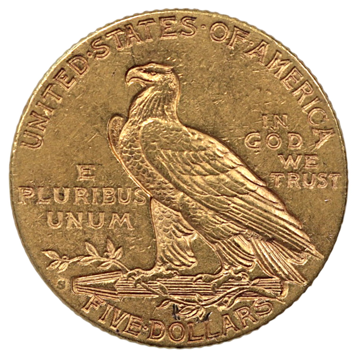 アメリカ 5ドル金貨 1909年 サンフランシスコ鋳 インディアン