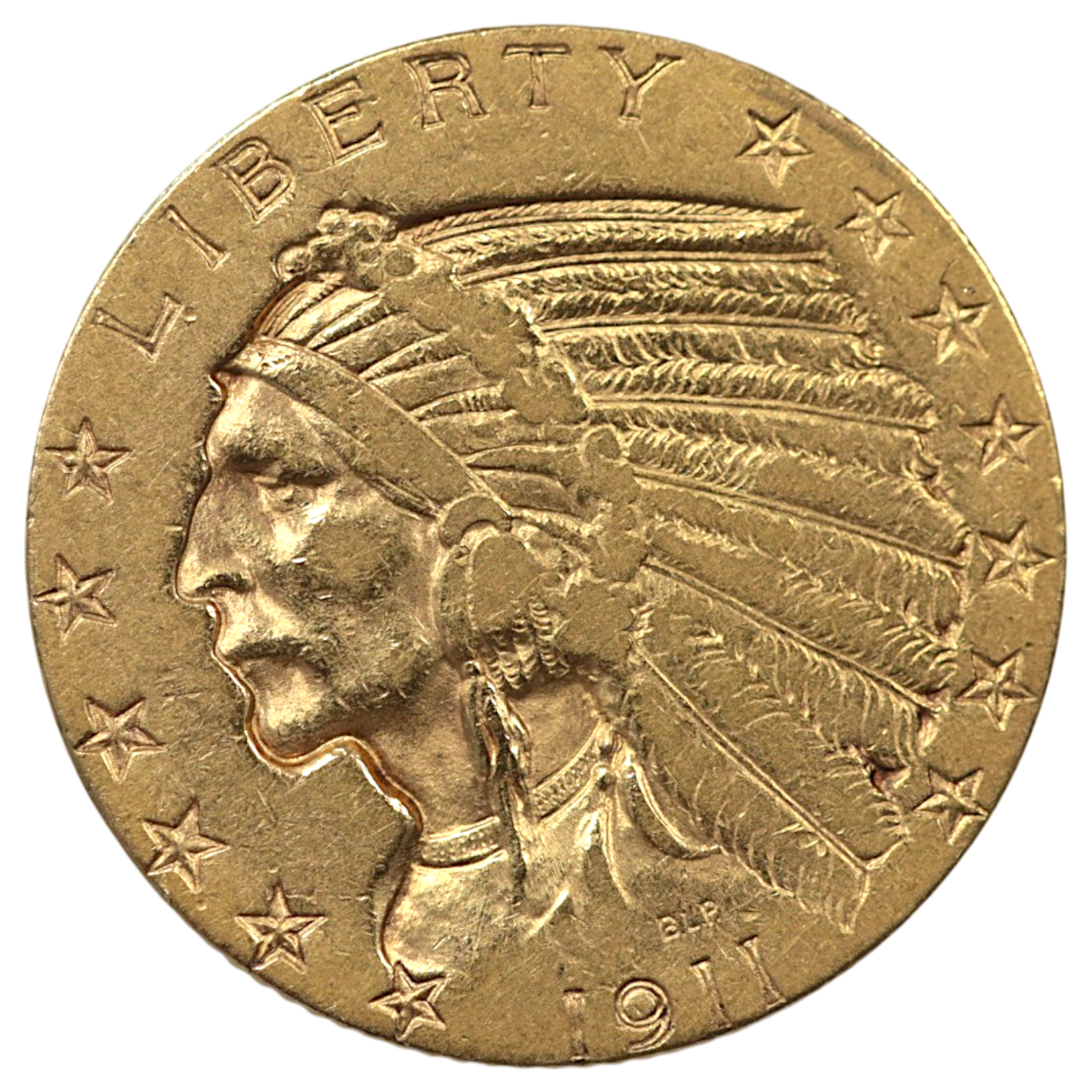 アメリカ 5ドル金貨 1911年 サンフランシスコ鋳 インディアン