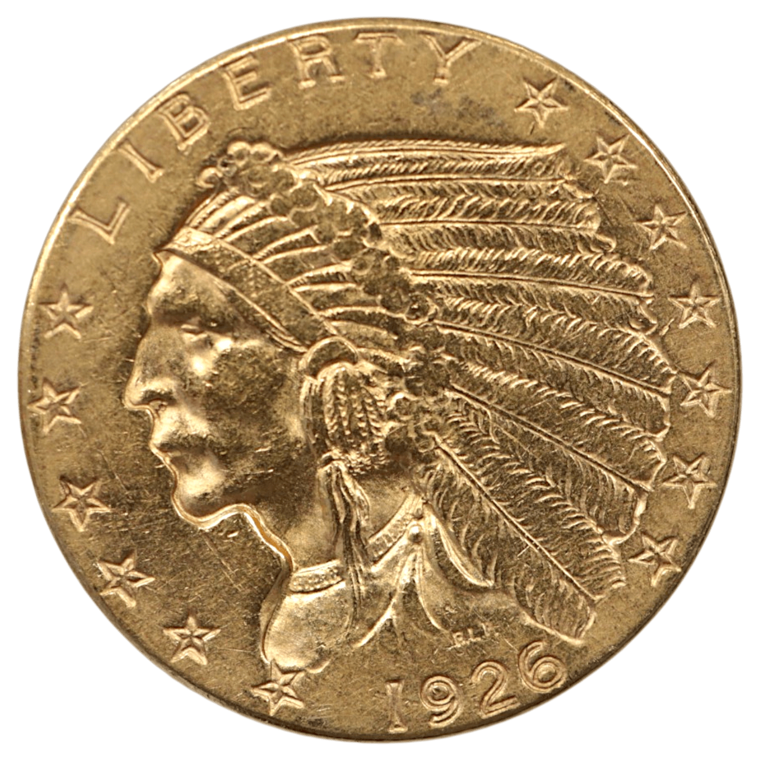 アメリカ 2.5ドル金貨 1912年 フィラデルフィア鋳 インディアン
