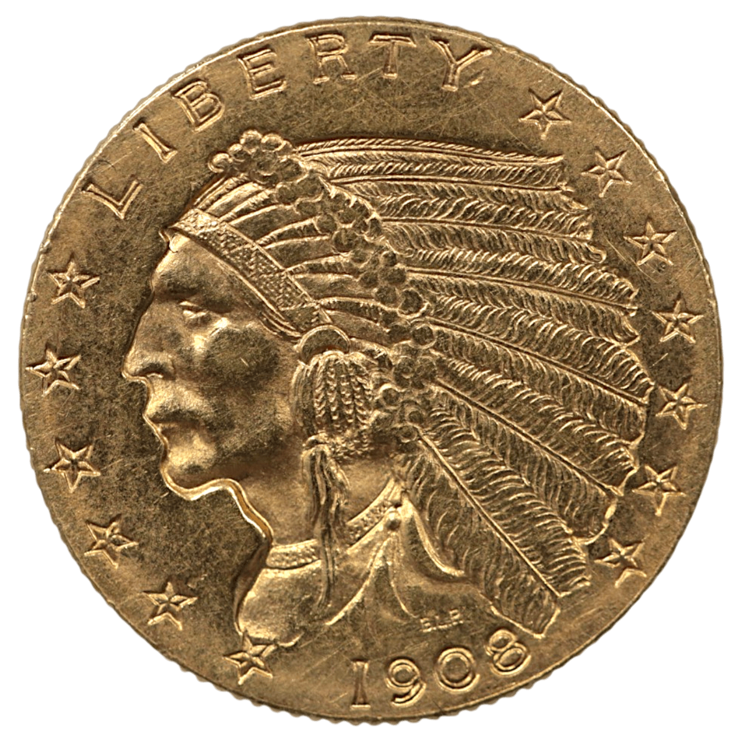アメリカ 2.5ドル金貨 1913年 フィラデルフィア鋳 インディアン - NJ BUYER'S MARKETPLACE