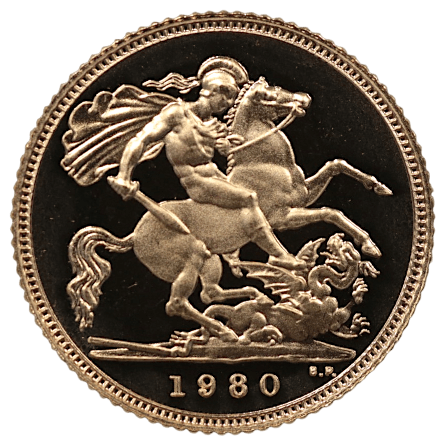 イギリス 1/2ソヴリン金貨 1980年 ロンドン鋳 エリザベス2世 プルーフ - NJ BUYER'S MARKETPLACE