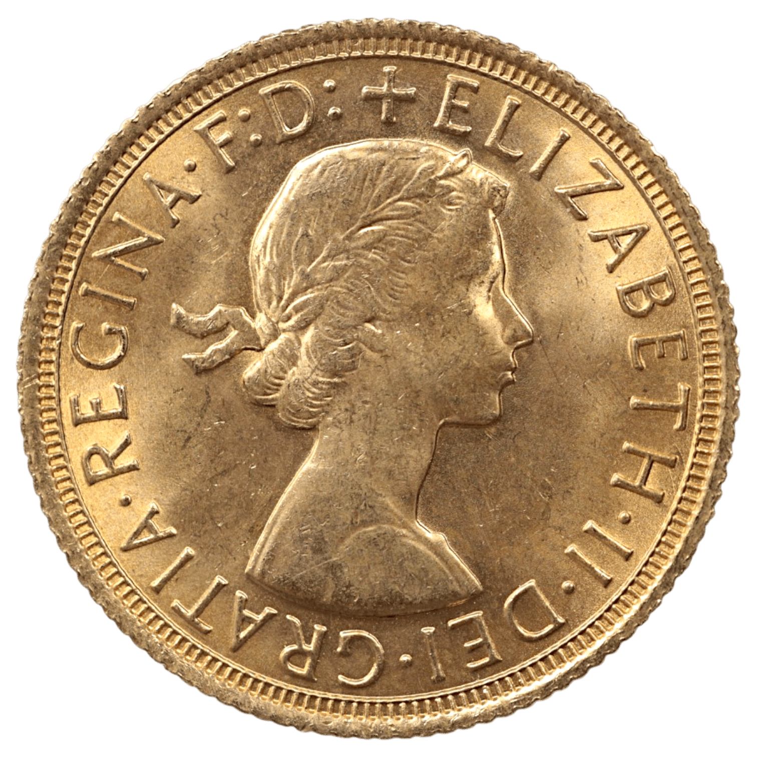 イギリス ソヴリン金貨 1968年 ロンドン鋳 エリザベス2世 ヤングヘッド