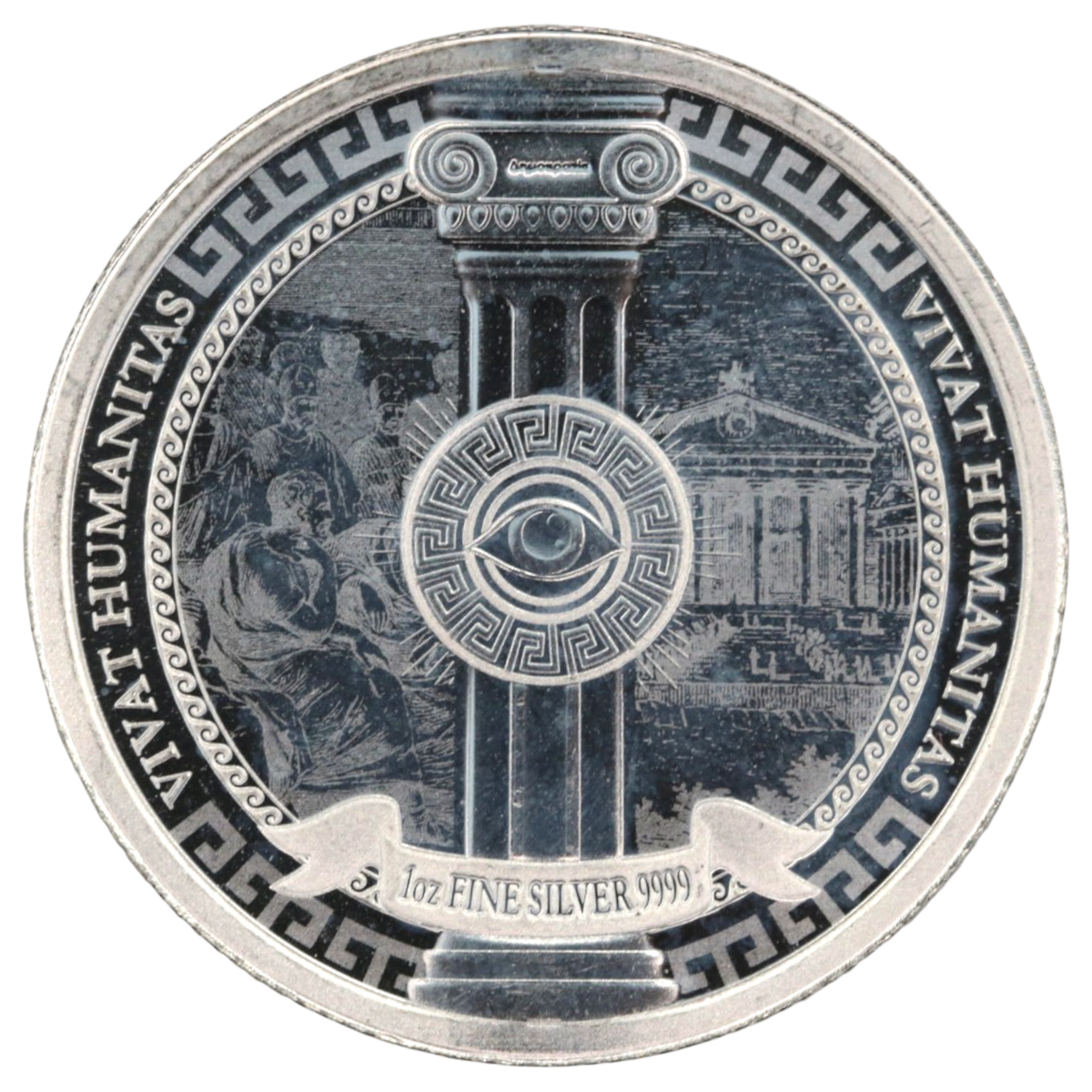 ニウエ 2ドル銀貨 2023年 プロヴィデンスの眼 イオニア式柱