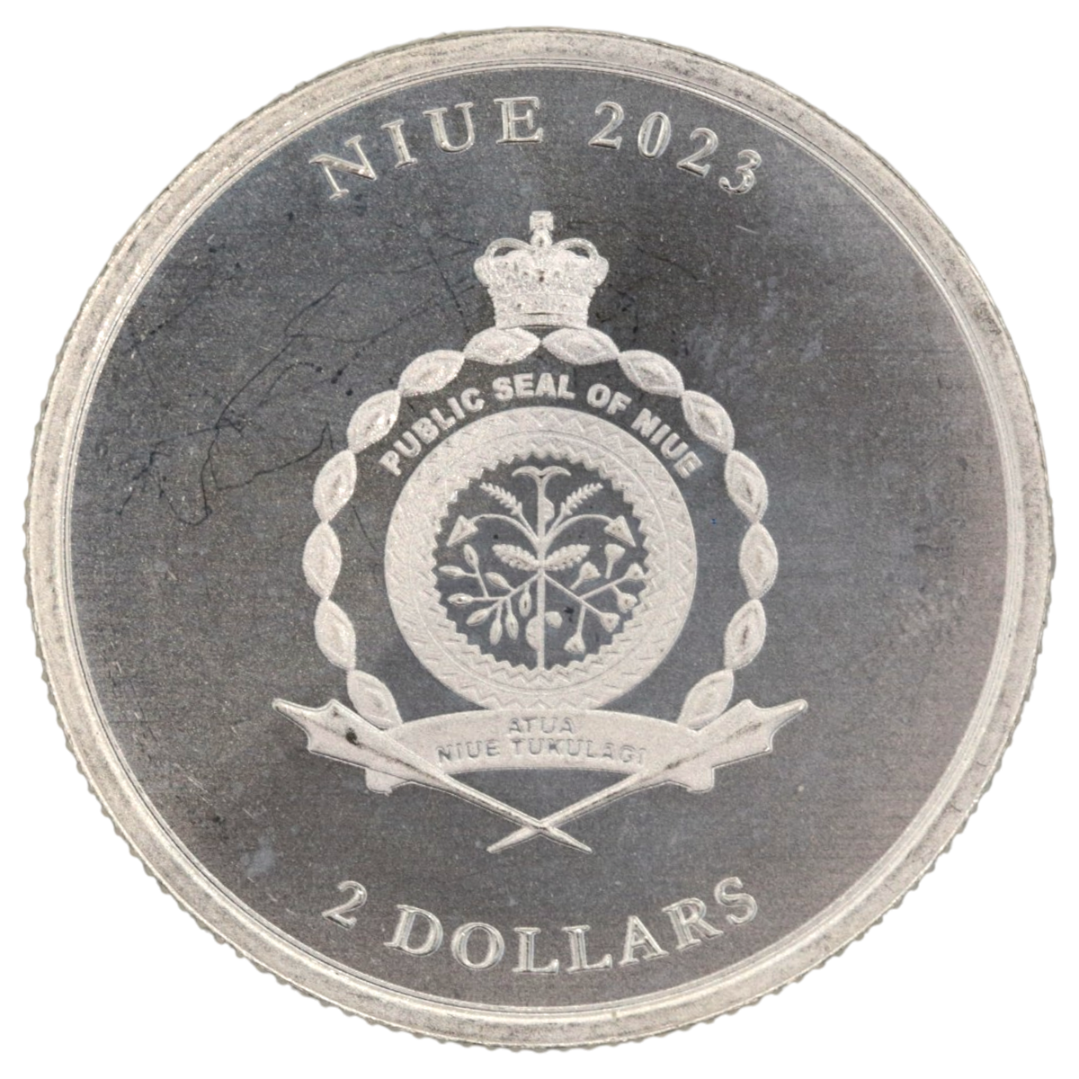 ニウエ 2ドル銀貨 2023年 プロヴィデンスの眼 イオニア式柱