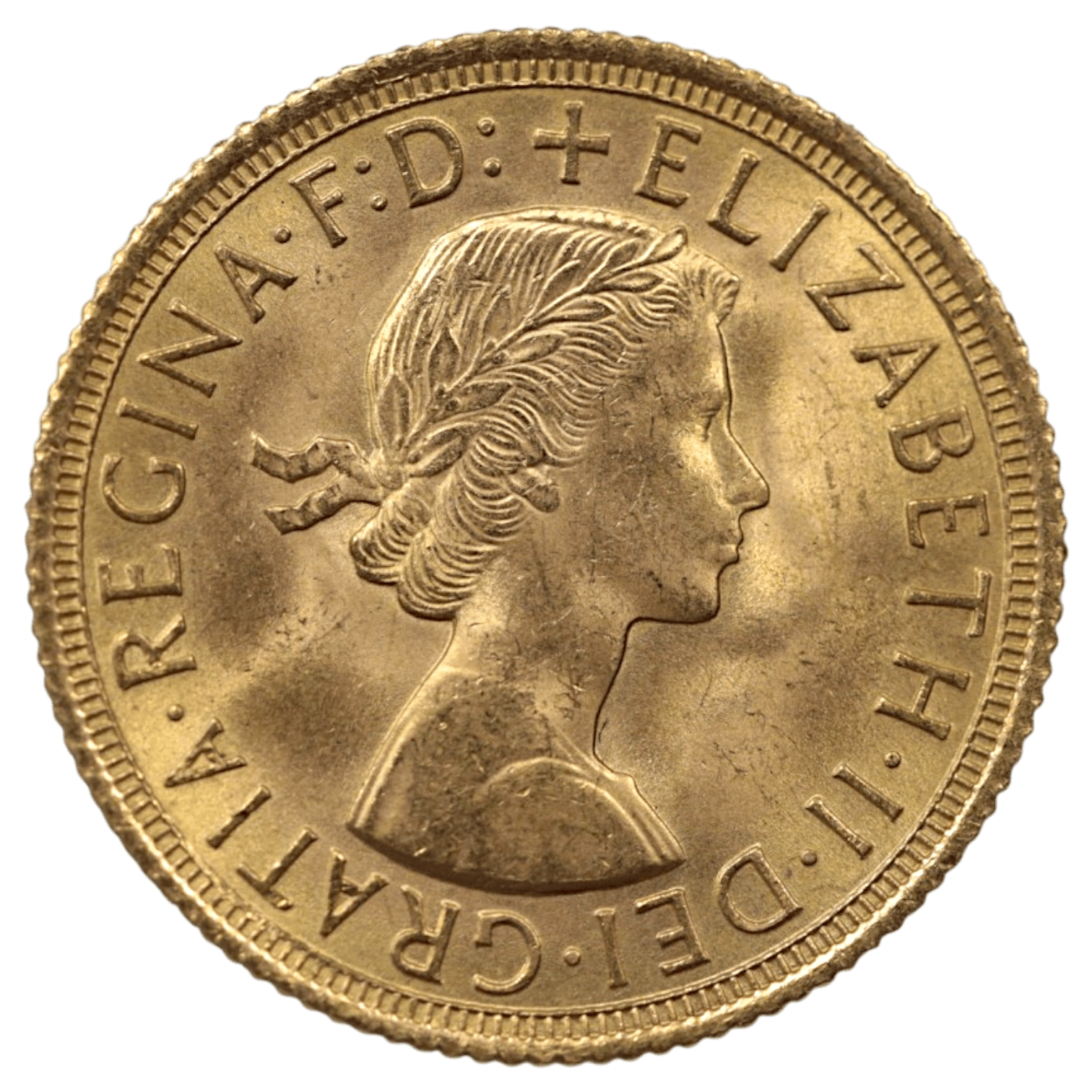 イギリス ソヴリン金貨 1968年 ロンドン鋳 エリザベス2世 ヤングヘッド