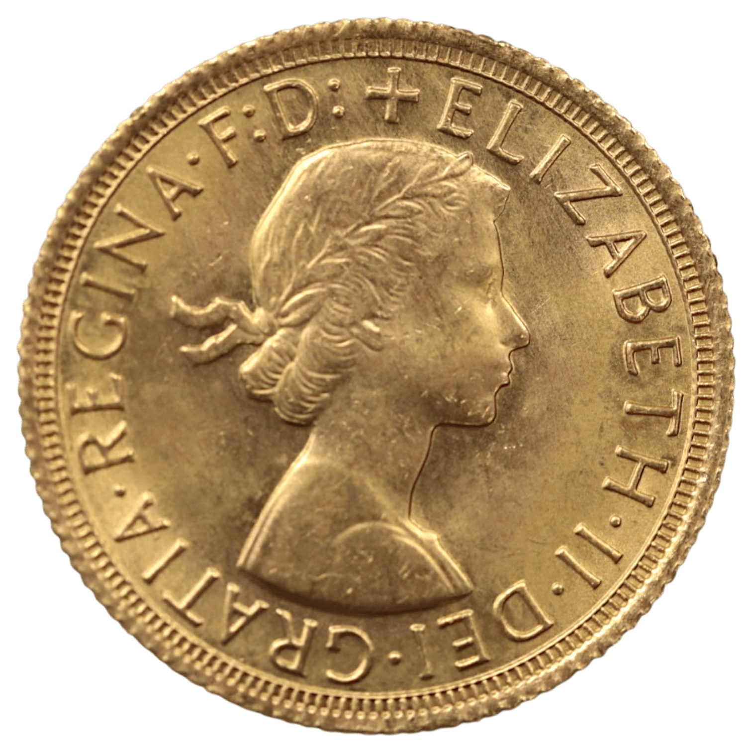 イギリス ソヴリン金貨 1967年 ロンドン鋳 エリザベス2世 ヤングヘッド