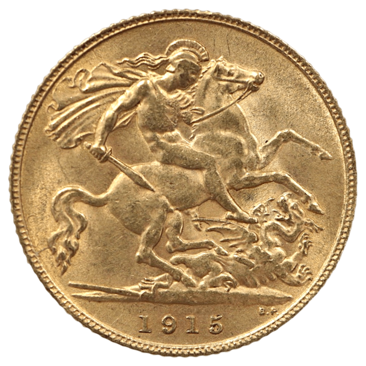 イギリス 1/2ソヴリン金貨 1915年 ロンドン鋳 ジョージ5世 - NJ BUYER'S MARKETPLACE