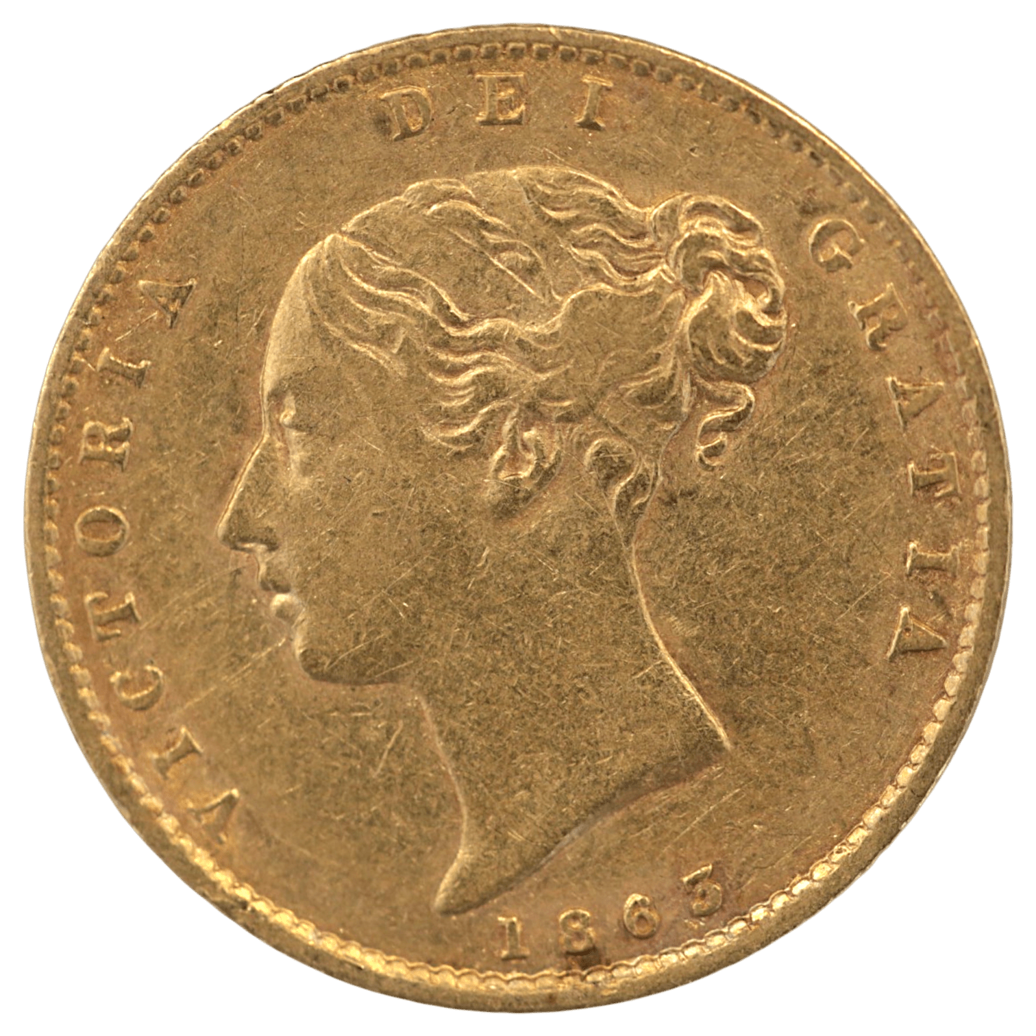 イギリス 1/2ソヴリン金貨 1863年 ロンドン鋳 ヴィクトリア女王 - NJ BUYER'S MARKETPLACE