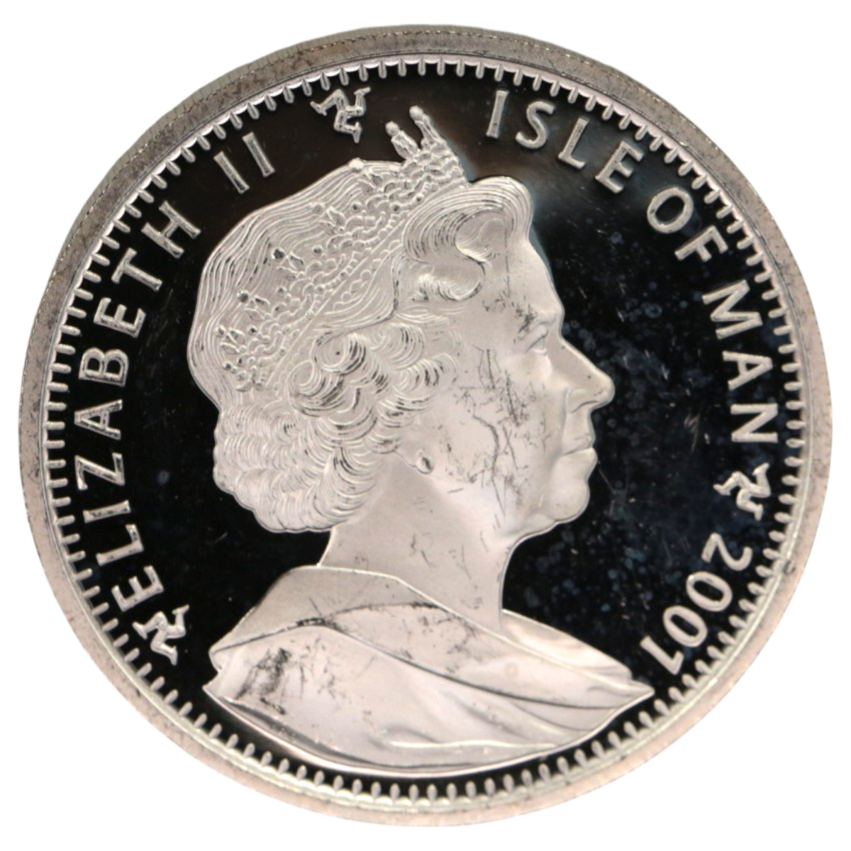 マン島 クラウン銀貨 2001年 キャット ソマリ エリザベス2世