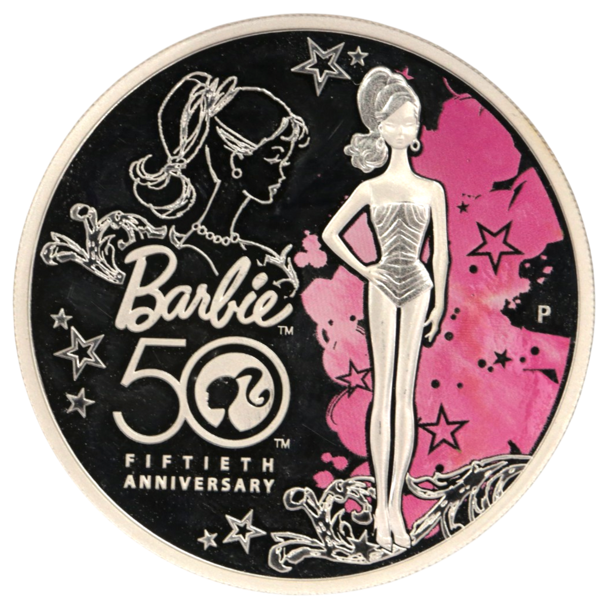 ツバル 1ドル銀貨 2009年 バービー エリザベス2世