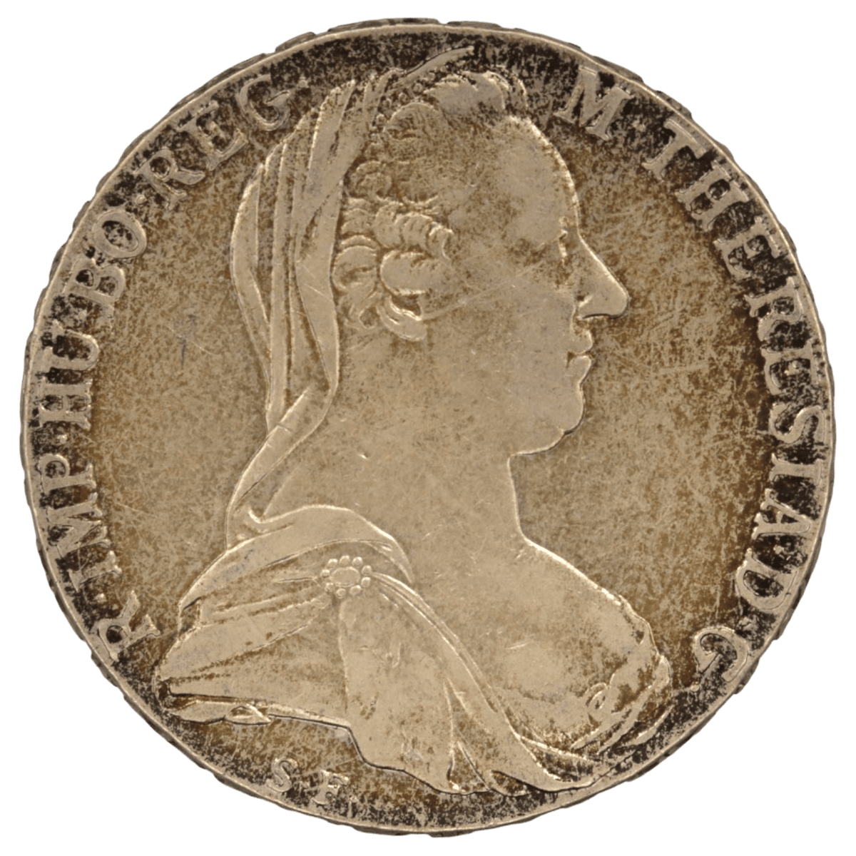 オーストラリア ターレル銀貨 1780年銘 再鋳 マリア＝テレジア 双頭の鷲 レインボートーン - NJ BUYER'S MARKETPLACE