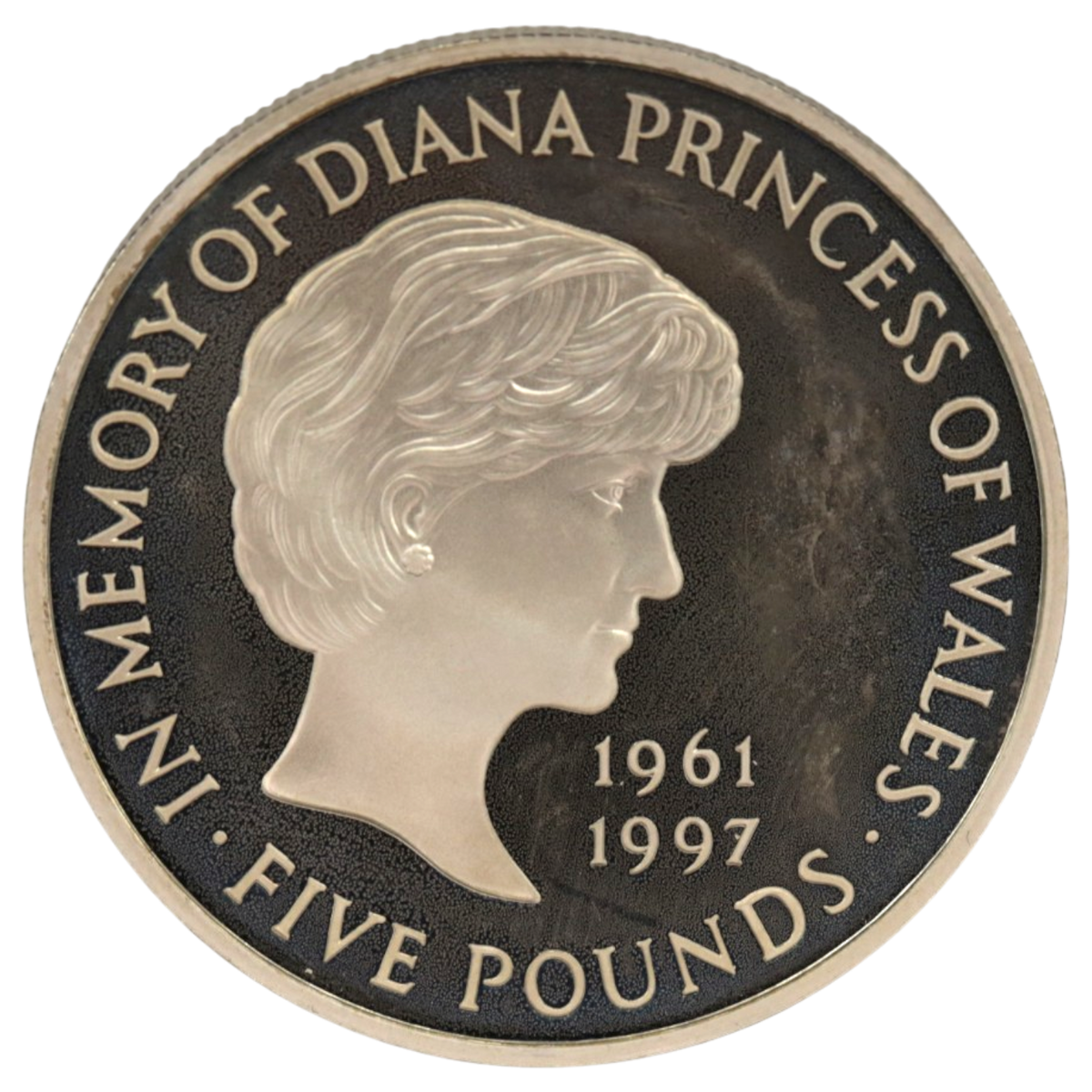 イギリス 5ポンド銀貨 1999年 ダイアナ追悼 エリザベス2世