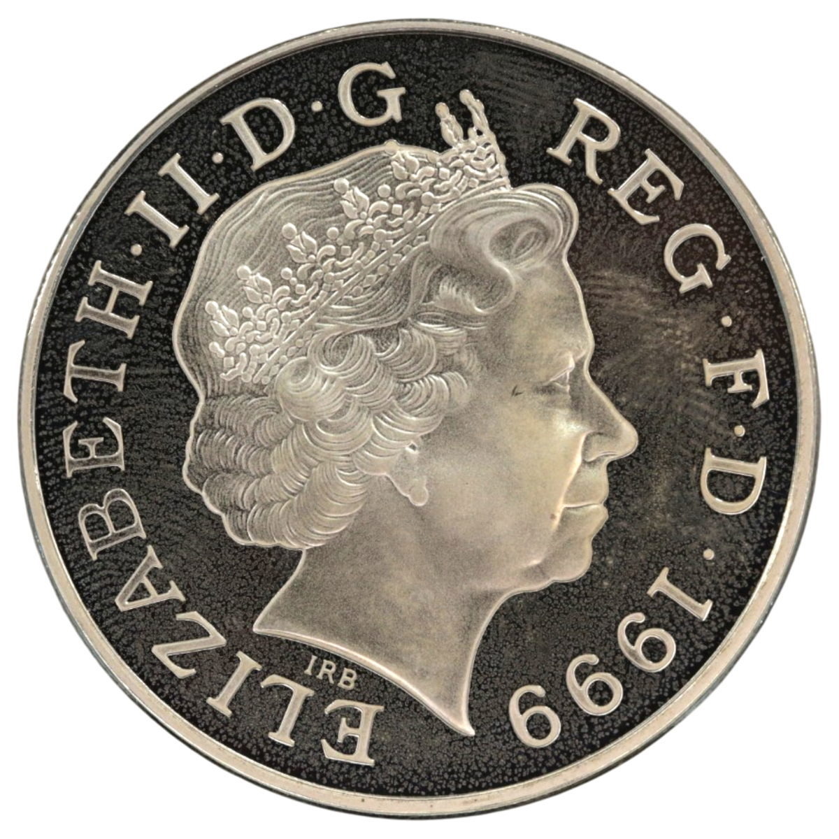 イギリス 5ポンド銀貨 1999年 ダイアナ追悼 エリザベス2世