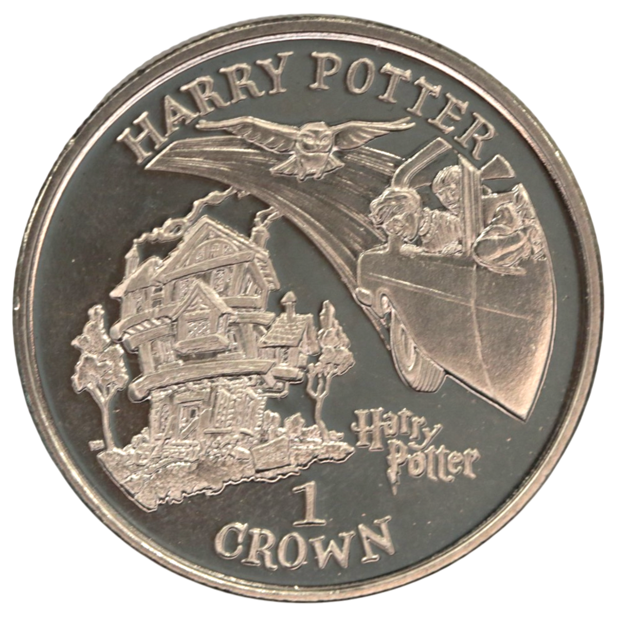 マン島 クラウン白銅貨 2002年 ハリー・ポッター エリザベス2世