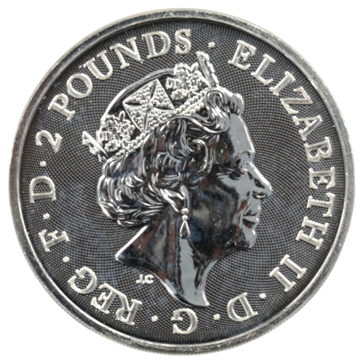 イギリス 2ポンド銀貨 2018年 17枚セット ウェイールズのレッドドラゴン エリザベス2世