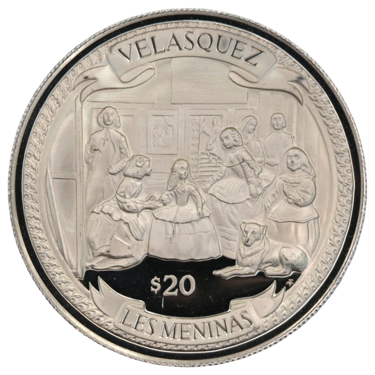 ヴァージン諸島 20ドル銀貨 2000年 10枚セット 世界の名画シリーズ エリザベス2世
